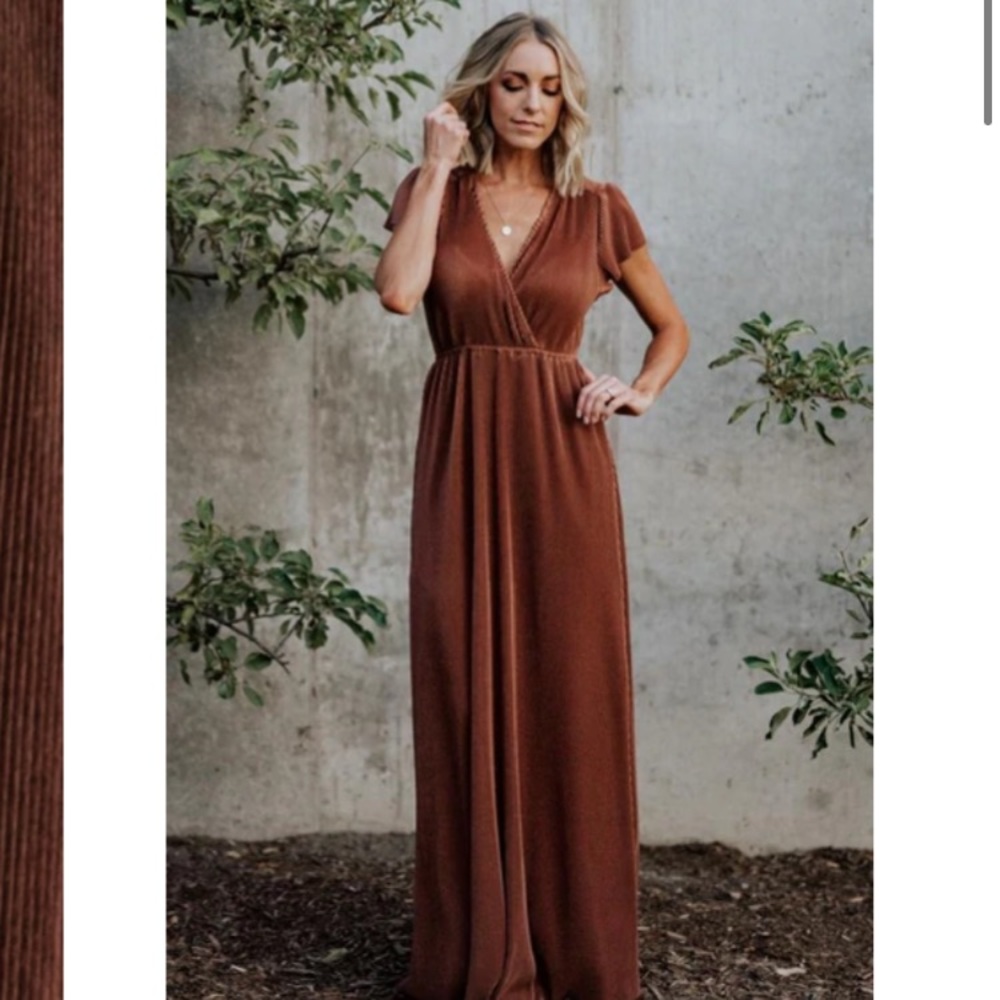 Baltic born Athena maxi dress bronze